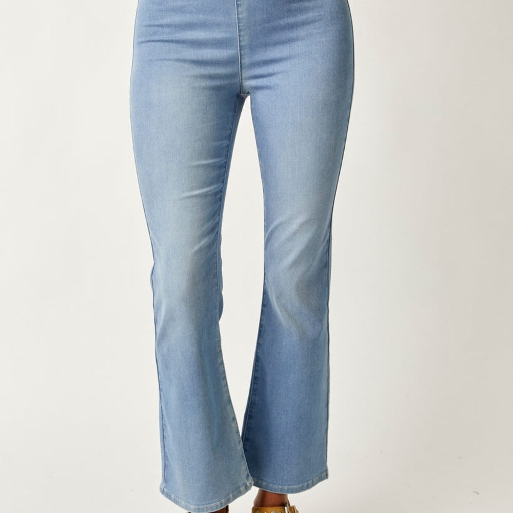 Free People Light Blue Flare Jeans